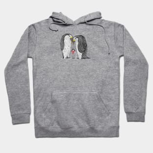 Swirly Penguin Family Hoodie